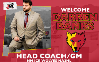 DARREN BANKS NAMED HEAD COACH/GENERAL MANAGER OF THE NEW MEXICO ICE WOLVES NA3HL TEAM